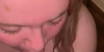 green eyes white girl swallow my cum and suck my soul out of my body ! 