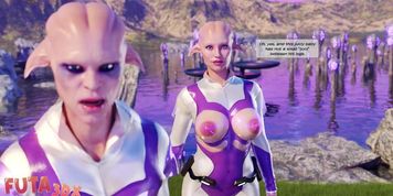 Futa3Dx - Hot Futa Girl Jois In Alien Threesome On Another Planet