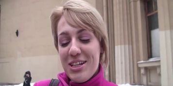 Pick Up Screw With Blonde In Hot Lingerie