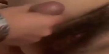 hairy pussy  creampie