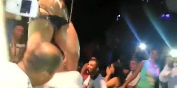 Sluts dancing in a night club