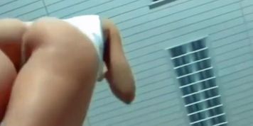 AM I DREAMING - jiggly boobs college girl strip dance tease