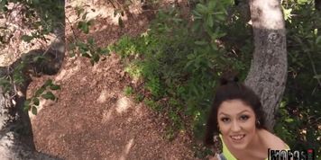 Cheating Teen Face Fucked On A Tree! Ft. Catalina Ossa