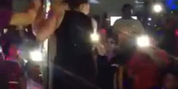 Latin lesbians in the club