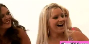 Cfnm women group amateur cock play