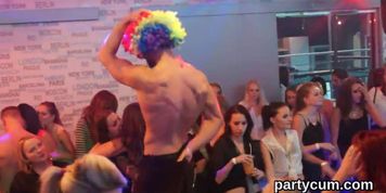 Flirty chicks get completely crazy and undressed at hardcore party