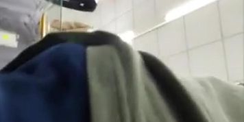 Flash milf bulge see dick public store
