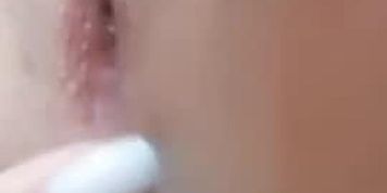 Close up teen asshole