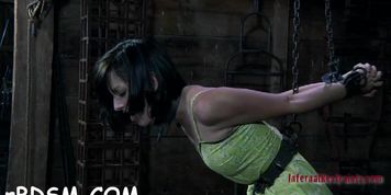 Caged up beauty needs punishment