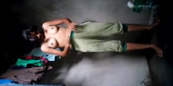 Cute Desi Blonde Striptease Bathing Selfie To Boyfriend
