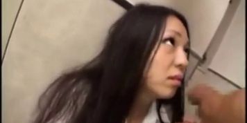 schoolgirl fucked by geek in elevator - video 1