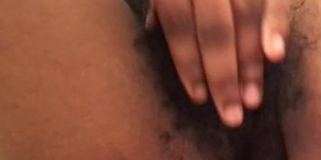 Quick orgasm before showering 