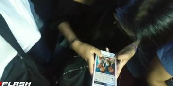 Bulge Flash Girl on Bus