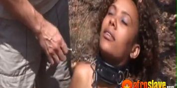 Rough guy shoves his meatgun down an ebony throat
