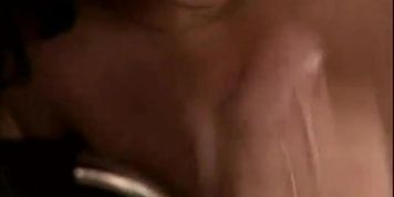 Anita Blonde as a brunette thirsty collector of hot cum shots. (Beauty Dior)