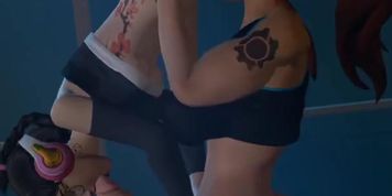 Futaholic - Brigitte x Dva - Light Lifting (Anette Dawn)