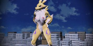 Renamon Building Vore