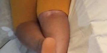 Big booty Latina thot caught sleeping in BBC step Dads room 