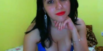 Sexy girl showed big round boobs on cam live