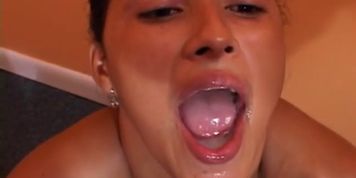 Spanish Thot Sucking & Swallowing Cum