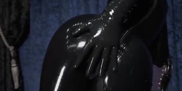 eri kitami latex catsuit