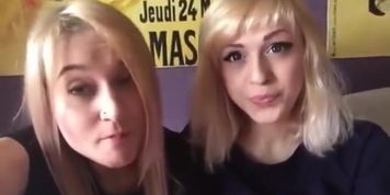 Two Girl Spitting