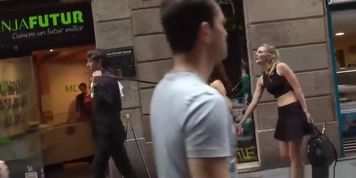 Naked Spanish slave disgraced in street