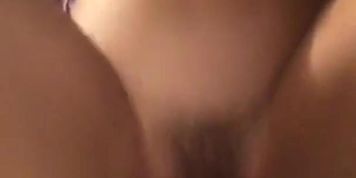 Teen riding purple dildo
