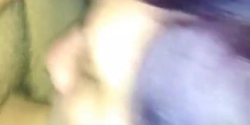 Emo girl sucking my cock
