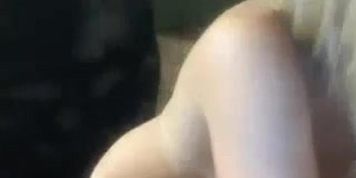 Cute Blonde Girl Rubs Her Pussy