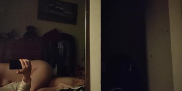 College Dorm Room Slut Filmed In Mirror