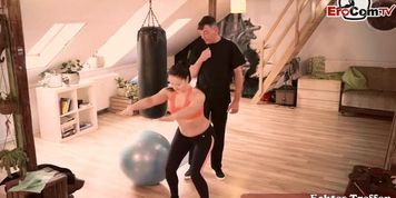 Fitness Trainer Seduces Young Woman During Exercise (Emma Secret)