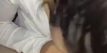 Sexy Cuban sucking big cock 