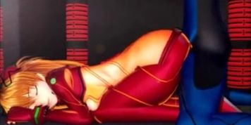 Asuka And Shinji 3D Hentai - video 1