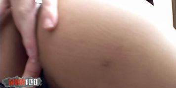 Blonde girl with enormous giant boobs hard fucked