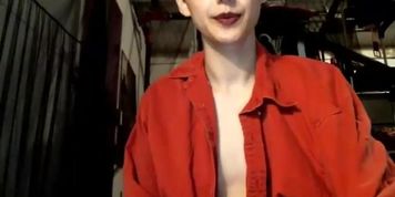 Skanky twink Jaegyun Schwartz playful and cumming