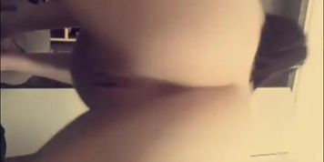 Teen shows off bouncing butt in slomotion (short clip on a loop)