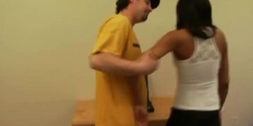 horny dude spanking black hottie