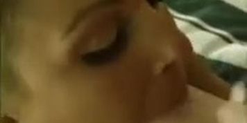Hungarian hottie sucks cock