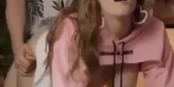 Busty blonde fucked in doggystyle