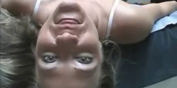 Fucking an adorable amateur blonde with a hairy pussy