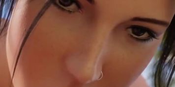 Lara Croft blowjob Tomb Raider (Jamie Lee, Lara Craft, Wendi White)