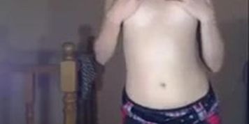 Sweet Blonde Teen Girl Teasing (Camilla Krabbe)