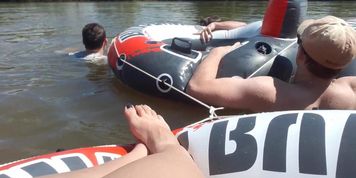 WE GOT STUCK! THE CURRENT WAS TOO MUCH FOR THEM!