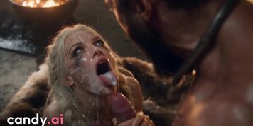 Candy AI - Blonde Viking Rough Throat Fuck And Facial (Blue Eyes)