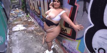 Backyard Fuck - Latina Pantyhose