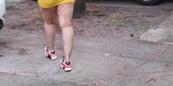 Candid Big Booty Freaky Wife taking a Walk