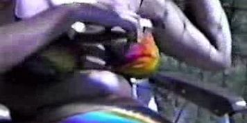 Oops - mature woman in bikini - nipslip