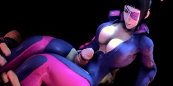 Street Fighter Juri and Nice Thighfuck 3d Animations [10 min + Watermark free]