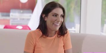 Hot Gorgeous Lesbi Angela fucks August rough using her strap on